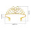 Graduation Sash Kit Glittered Metal 2 Pieces 3