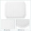 Microwave Dish Cooking Tray White PP 3 Pieces 3