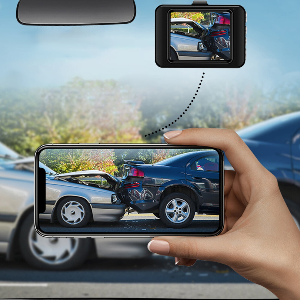 Wireless Dual Dash Cam With Night Vision 9357860649629