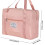 Women's foldable travel tote bag with trolley sleeve and 8