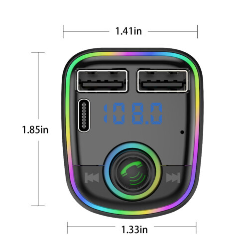 Bluetooth 5.0 Car Adapter with PD 20W Charging and HiFi 2