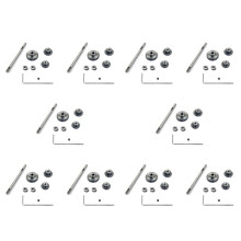 30x Conjunto de Engrenagens de Transmissão de Metal com Conjunto de Engrenagens AçO da Caixa de Engrenagens Do Eixo D para WPL D12 1/10