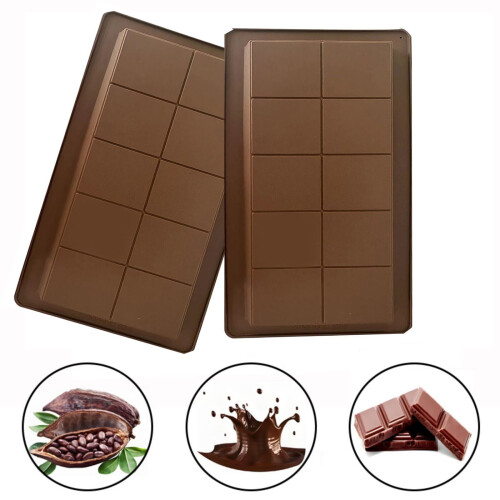 Silicone Chocolate Bar Mold Rectangular Deep for Stuffed 2
