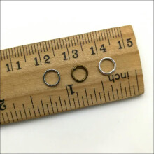 Metal Open Jump Rings Bronze 6mm 100pcs