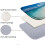 Beach Waves badetæppe skridsikkert memory foam L 5