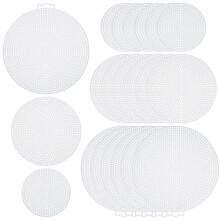 Cross Stitch Mesh Round Garland Plastic Canvas 30 Pcs