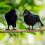 Halloween Crow Figurine Realistic DIY Desktop Bird Craft 6