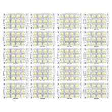 20X Nuevo 3V 5V 12 LED Super Brillante PirañA LED Placa de Circuito Luces LED Luz Yate