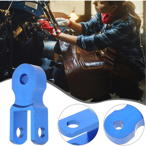 Blue Aluminum Alloy Motorcycle Height Extension Pair 1