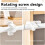 Adjustable Curtain Rod Hangers Plastic Clip-On Brackets 2 5