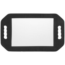 Mizh rectangular rearview makeup mirror black 1 pc