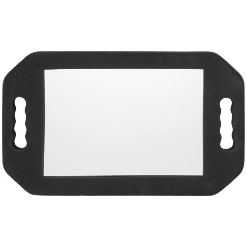 Mizh rectangular rearview makeup mirror black 1 pc
