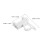Adjustable Curtain Rod Hangers Plastic Clip-On Brackets 2 2