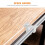 Adjustable Curtain Rod Hangers Plastic Clip-On Brackets 2 3