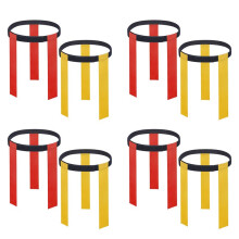 4sets Voetbal Match Training Riem Verstelbare Rugby Vlag Tag Heupriem, Volwassenen Jeugd Vlag Voetbal Riemen