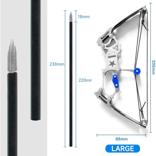 Mini Archery Bow Set Right Hand Metal Compound Bow 1
