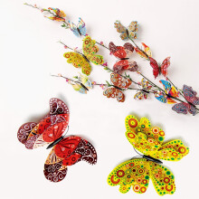 Butterfly 3D DIY wall stickers fridge magnet home decor