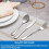 Stainless Steel Forks and Spoons Set 16-Pc 6