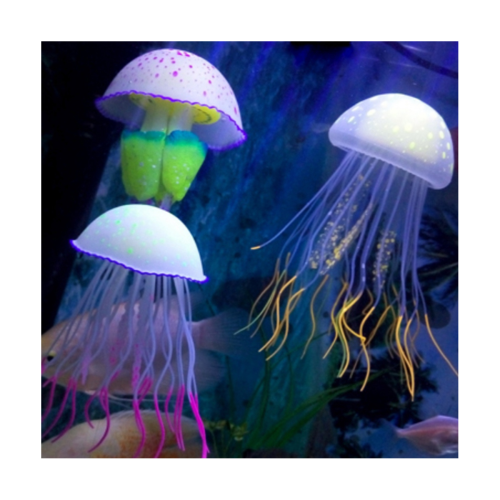 12PCS Sea Moon Luminous Simulation Jellyfish Χονδρική Σιλικόνη Φθορίζουσα Φωτεινή Διακόσμηση 1