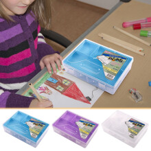 Large Capacity Double-Layer Transparent Pencil Case 1 Piece