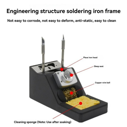 2X Soldering Iron Holder with Sleep Function Universal Multifunctional C210/C245 Handle for Power Station Tools 1