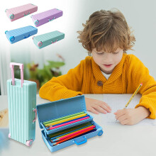 Translucent Frosted Pencil Case Multi-functional 1pc