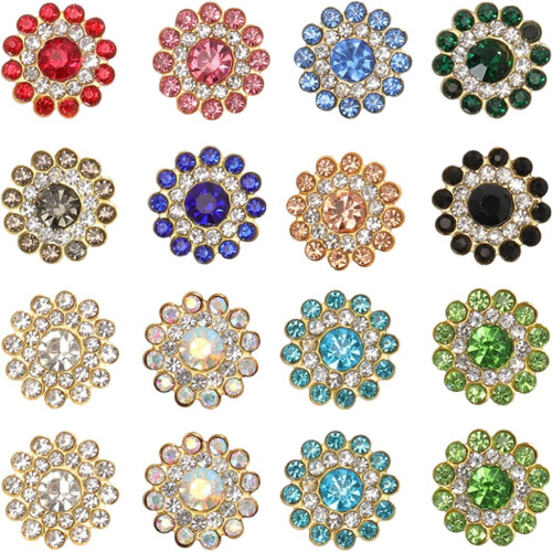 Sunflower Rhinestones Flatback Crafts 14mm 100 pcs