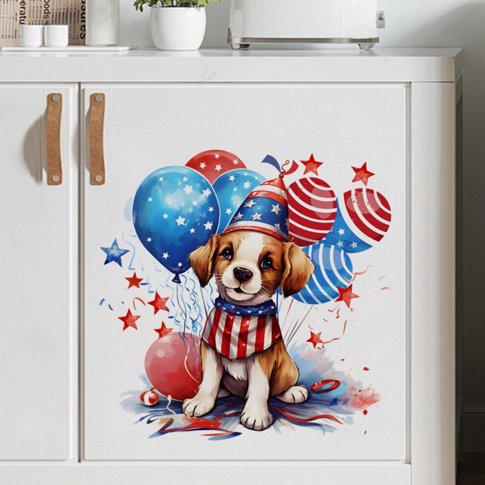 American Independence Day Wall Stickers Patriotic Decor Set 9023022674531
