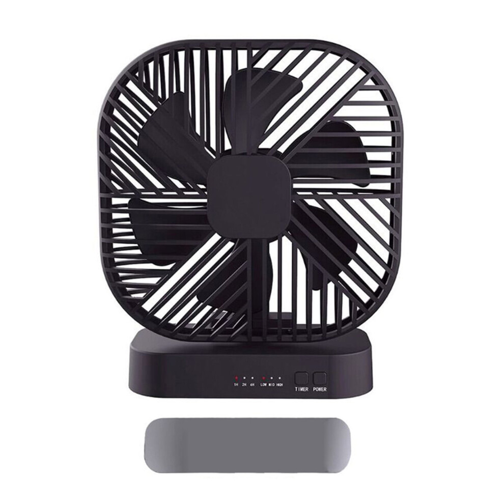 Magnetic Usb Desk Fan With 3 Speeds And Timer, Aa/Usb 9023022678515