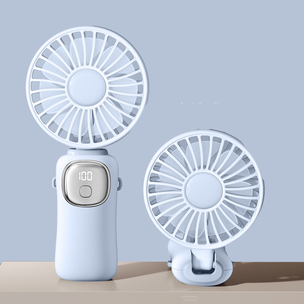 Jiletang Folding Handheld Fan With Digital Display Usb 9023022678331