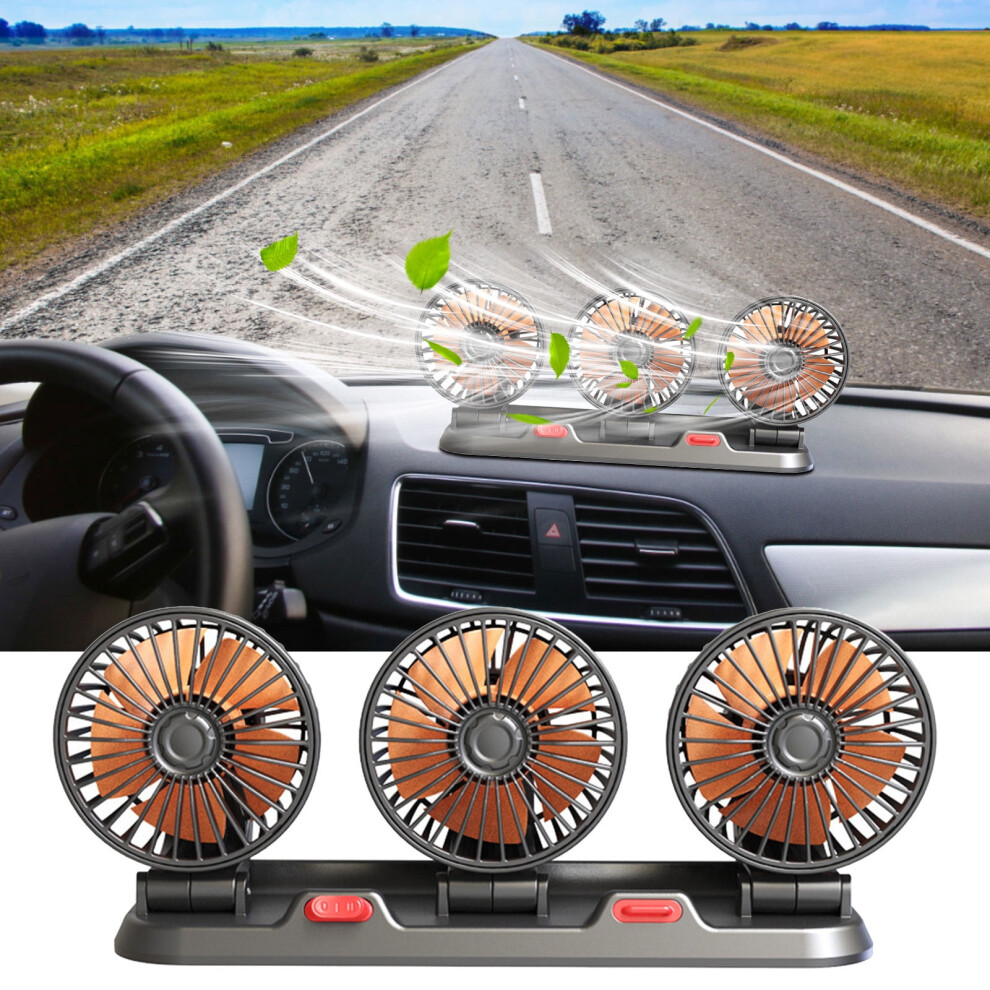 Maxiaoxia Usb Electric Fan With Three Heads, Portable 9023022678034
