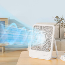 Ventilador circulador de ambiente pequeno Maxiaoxia, ventilador de mesa pequeno e silencioso, branco, para casa ou escritório, com 3 velocidades,
