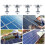 16Pack Solar Panel Mounting Brackets, Solar Panel End Clamps, Centre Clamps, for PV Solar Panel Solar Module 35mm 5