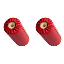 2X PU Leather Foam Foot Pad Sponge Roller Support Workout Exercise Equipment for Home Gym Weight Bench Workout Machine