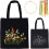 DIY embroidery kit for canvas tote bag with pattern, hoops, 1