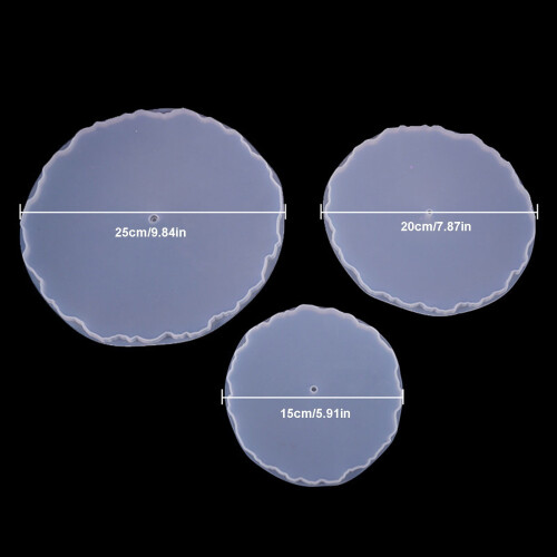 DIY Silicone Mold Clear Resin Tray 3-Tier 2