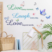 Inspirational English Wall Stickers Removable Vinyl 1 Set