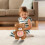 Blue Bear Plush Toy with Scarf - 10 Inch, Weighted Paws, 6