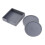 Silicone Round Cup Mat Set Gray 5 pcs 4
