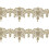Gold Lace Trim Heart Edge Polyester 5 Yards 1
