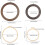Wood Embroidery Hoops Plastic Ring 4 Styles 2