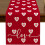 Red Heart Table Runner Linen Flax 18x90 inches 8
