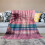 Hawaiian Flannel Blanket Vibrant Pink Sunset 60x80 in 5