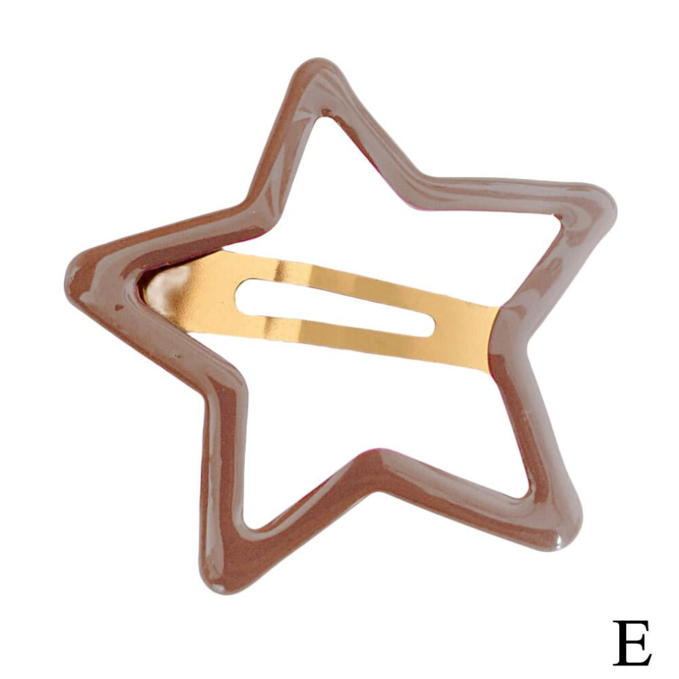 Aluminum Alloy Star Waterdrop Hair Clips for Girls