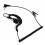 Headset with Coiled Cable and Clip-On Ear Mic for Two-Way 3
