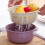 Kitchen Colander Set Round Double-Layer Plastic 2-Piece 8