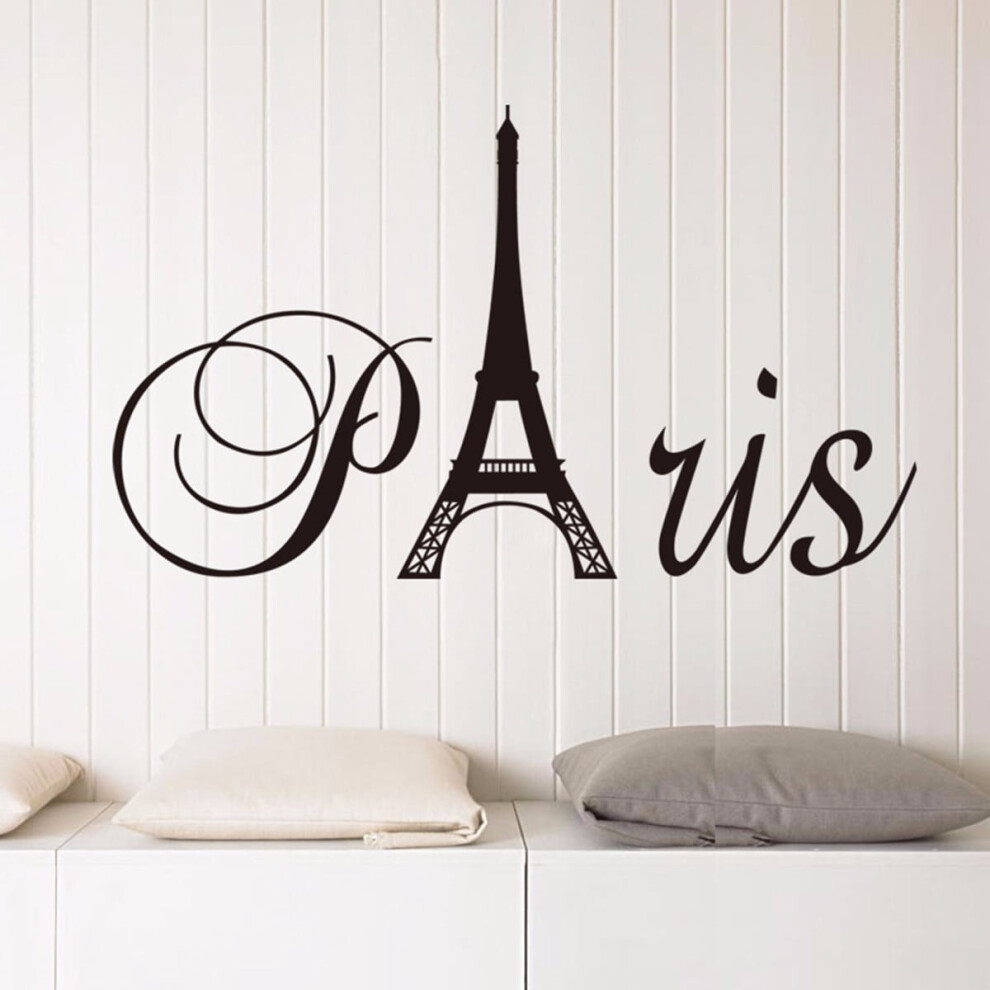 Paris Eiffel Tower wall decal PVC vinyl 1 piece
