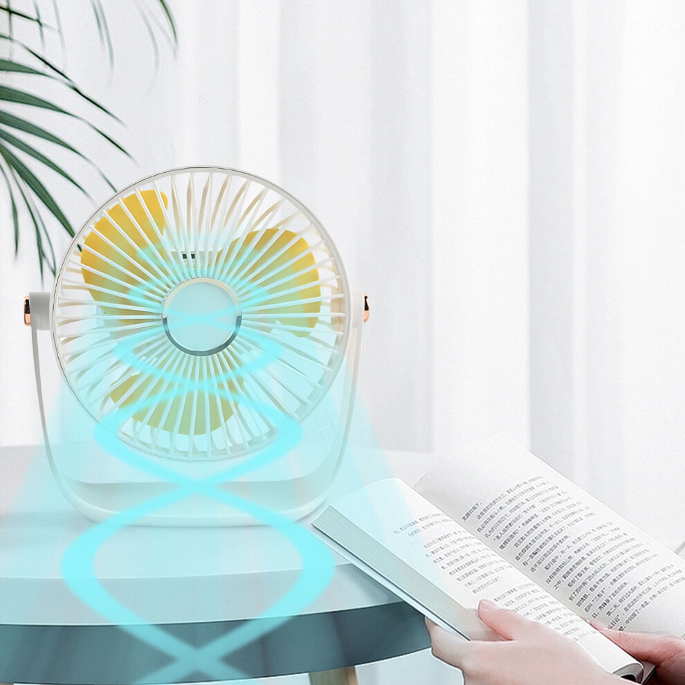 Mini Desktop Fan Silent High-Wind With Usb Charging 9023022678430
