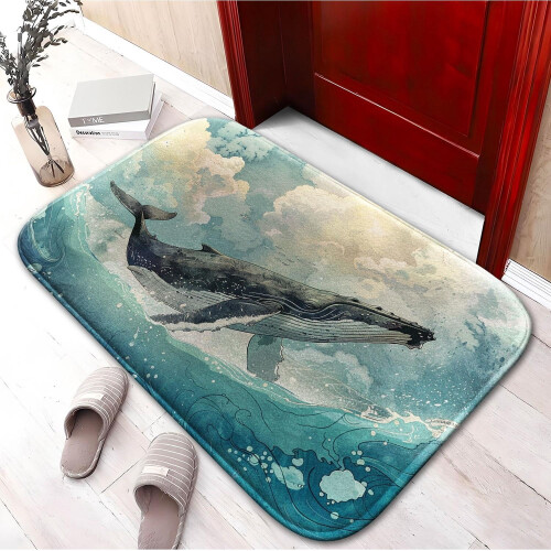 Whale Badetæppe Skridsikkert Memory Foam L 1