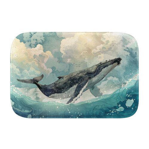Whale Badetæppe Skridsikkert Memory Foam L 2